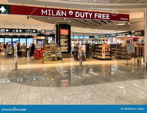 duty free shops in milan.